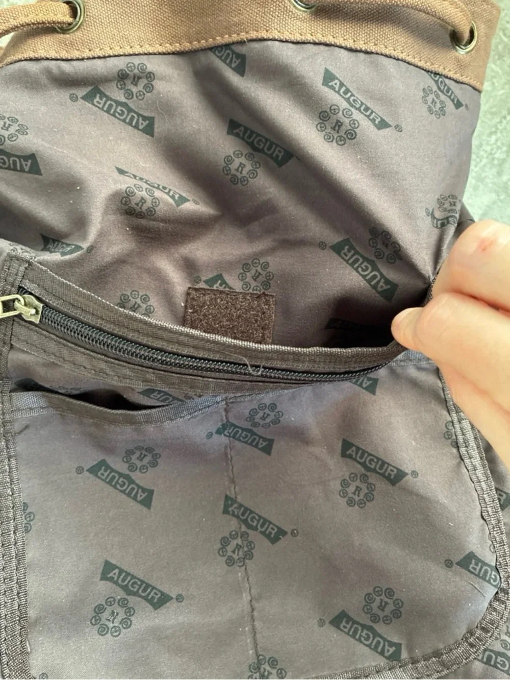 Augur Strauss & Co. JANS canvas backpack, NWT